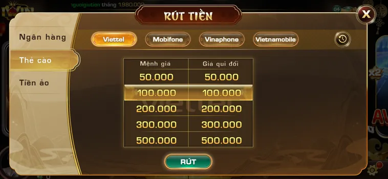 Rút Tiền IWin Club Bằng Thẻ Cào Nhanh Chóng An Toàn Cho Mọi Cược Thủ Chuyên Nghiệp